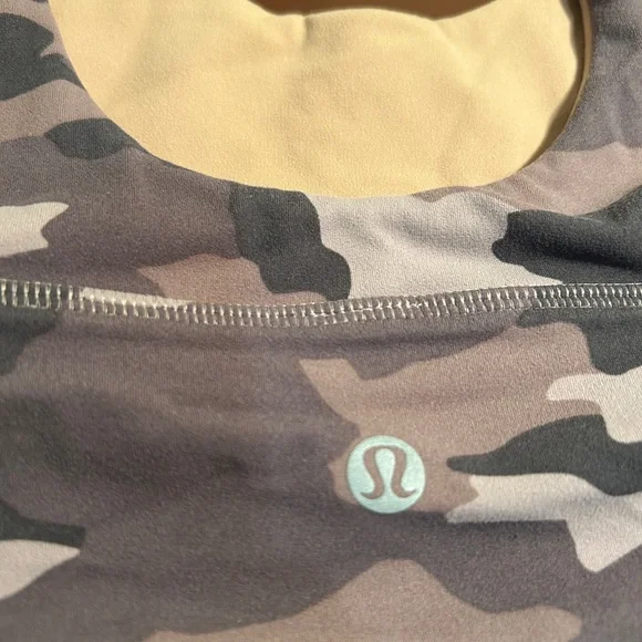 lululemon athletica Camouflage Sports Bra - Pink and Brown - Picture 3 of 5